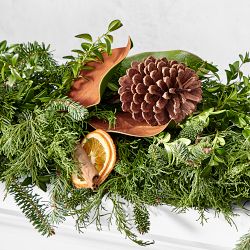 Orange Spice Live Wreath &amp; Garland