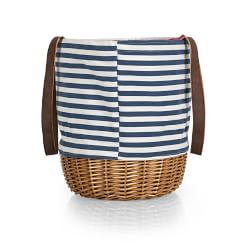 Seville Canvas and Willow Basket Tote