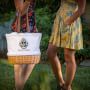 Harry Potter Hogwarts Coronado Canvas and Willow Basket Tote