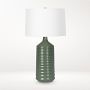 Temperance Ceramic Table Lamp, Olive