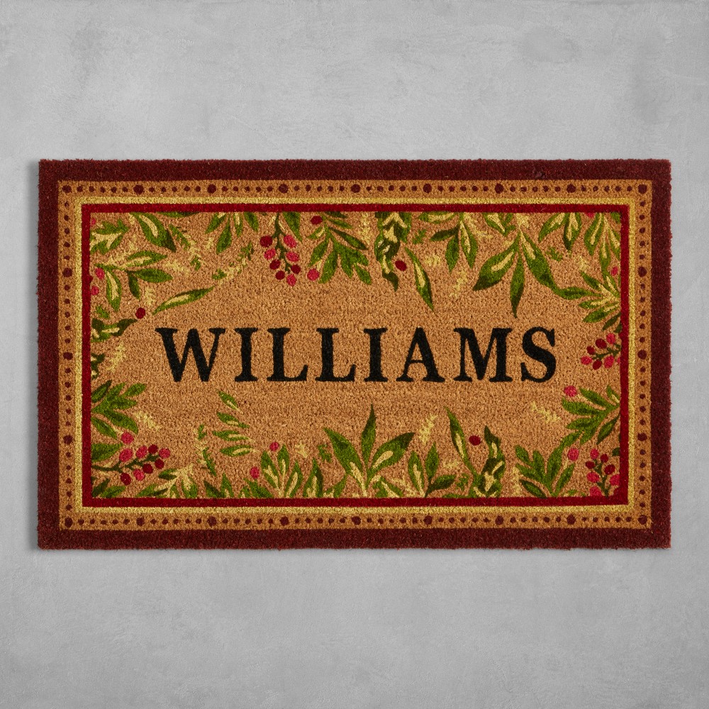 Williams Sonoma Noel Doormat PZ Super Scraper