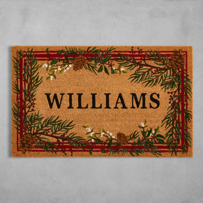 Williams Sonoma Woodland Berry Doormat PZ Super Scraper