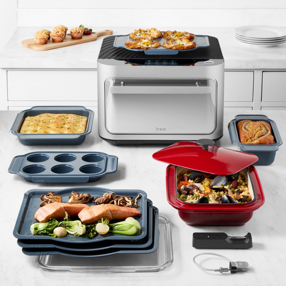 Brava Glass Smart Oven Starter Set with Accessories, Silver