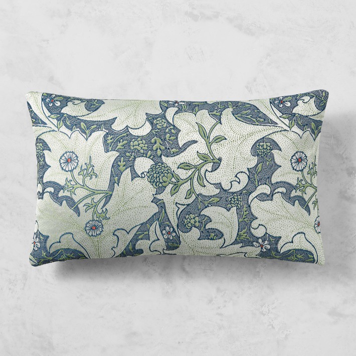 Morris & Co. x Williams Sonoma Home Wallflower Pillow Cover, Green, 14" x 22"