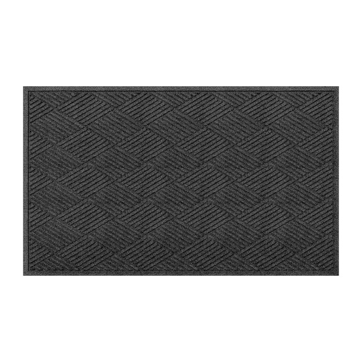 Waterhog Diamond All Weather Rug 3x5 Charcoal