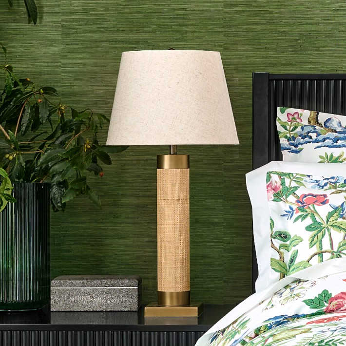 Raffia Table Lamp