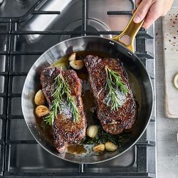 GreenPan&#8482; Reserve Uncoated Stainless-Steel 2-Piece Fry Pan Set, 10&quot; &amp; 12&quot;