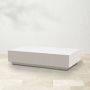 Blinde Bloc 50" Rectangular Coffee Table, Bone