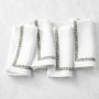 Leaf Garland Embroidered Napkins, Set of 4