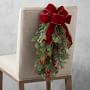 Classic Greenery Faux Chair Swag