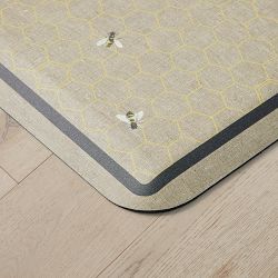 Happy Feet Bee Cushioned Kitchen Mat