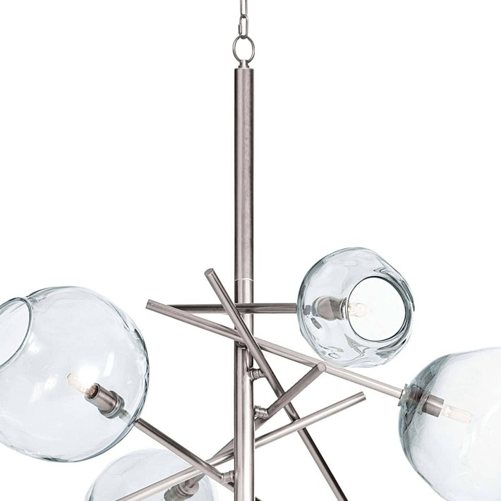 Molten Chandelier - Unique Glass & Brass Lighting