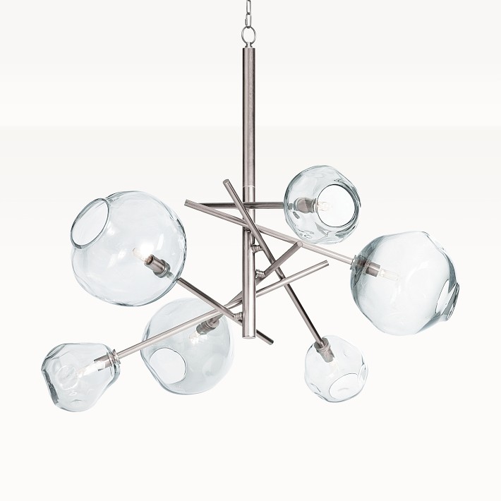 Molten Chandelier - Unique Glass & Brass Lighting