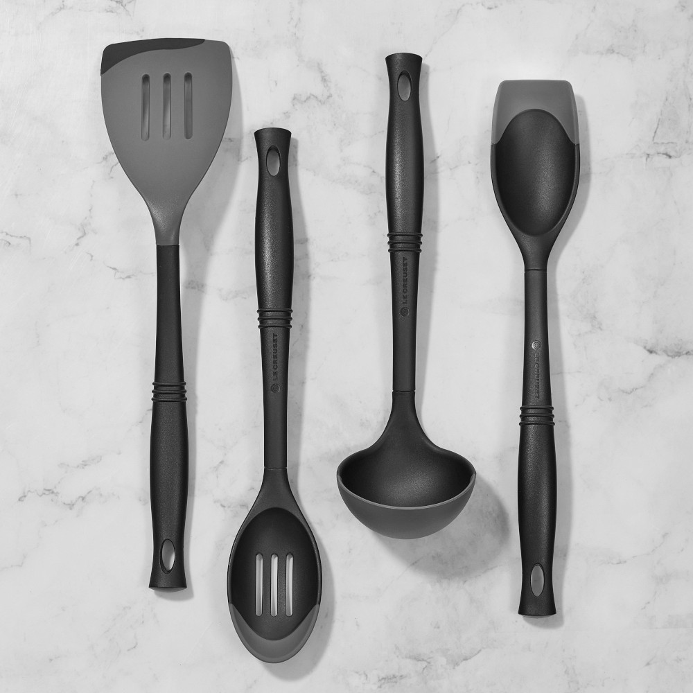 Le Creuset Bi-Material Utensils, Set of 4 - Oyster