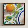 Minted, Jenny Westenhofer, Garden Party II, Framed Canvas, 11x11, Natural Wood Frame