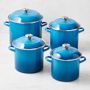 Le Creuset Enameled-Steel Stock Pot with Stainless-Steel Knob