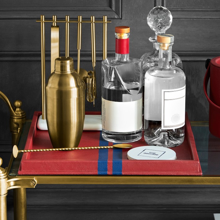 THE GEORGE x Williams Sonoma Home Leather Wrapped Tray