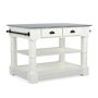 Barrelson Single Kitchen Island with Italian Basalt Top (49&quot;)
