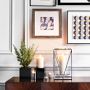 Crystal Block Pillar Holder, Black