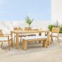 Larnaca Outdoor Teak Dining Bench (46&quot;)