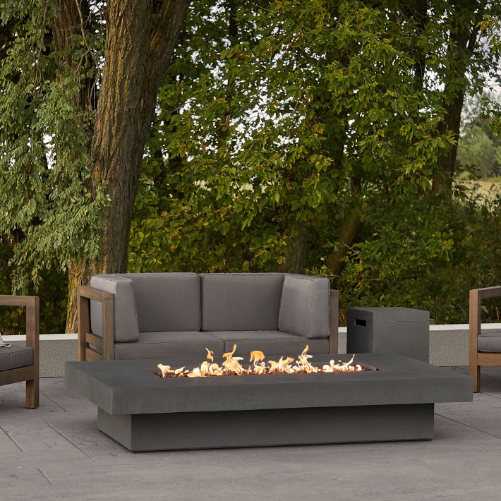 Novato Low Rectangle Propane Fire Table (72&quot;)
