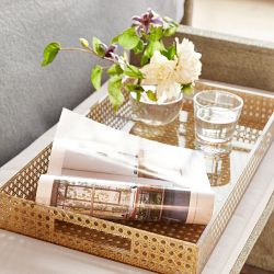 Rattan and Acrylic Tray