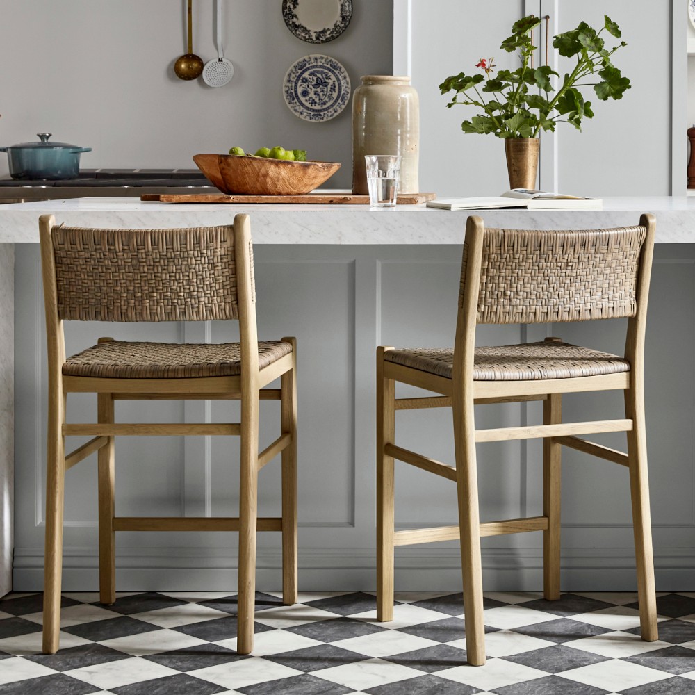 Sullivan Woven Dining Counter Stool