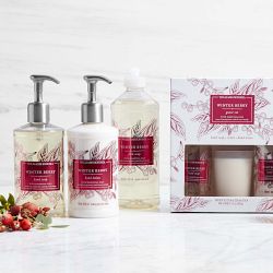 Williams Sonoma Winter Berry Soap &amp; Lotion 3-Piece Set