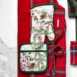 Woodland Berry Oven Mitt &amp; Potholder Set