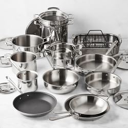 All-Clad D5&#174; Stainless-Steel 24-Piece Cookware Set