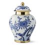 Peony &amp; Hummingbird Ceramic Lidded Ginger Jar