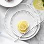 Pillivuyt Beaded Coupe Bread &amp; Butter Plates, Set of 4