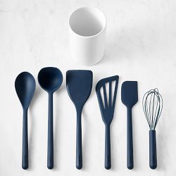 GreenPan&#8482; Silicone Utensils with Utensil Holder, Set of 7