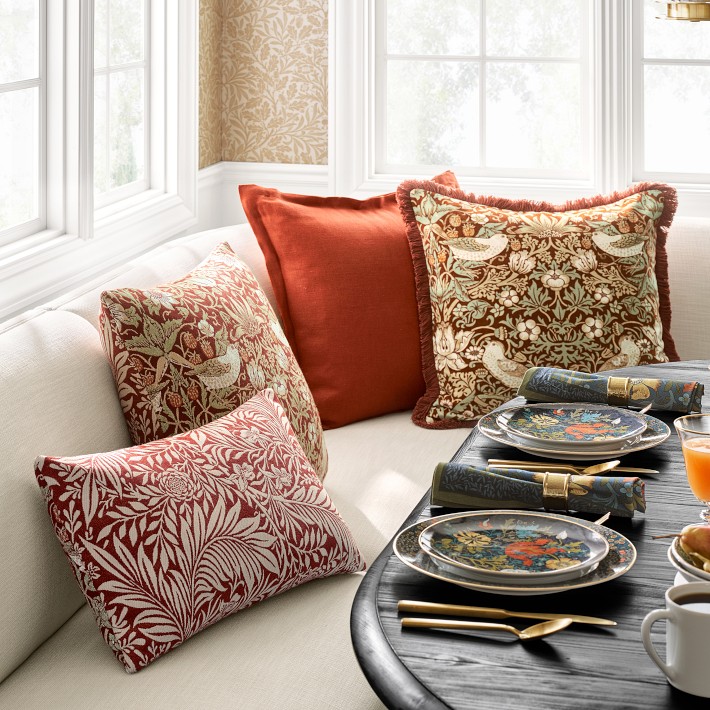 Morris &amp; Co. x Williams Sonoma Home Strawberry Thief Pillow Cover