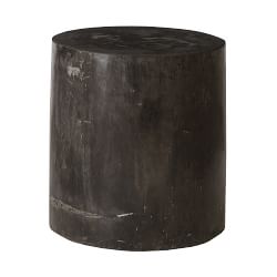 Petrified Wood Stool, Wood, Espresso Wood