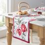 Autumn Harvest Jacquard Table Runner, 16" X 108", Pomegranate