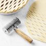Williams Sonoma Olivewood Lattice Pastry Cutter