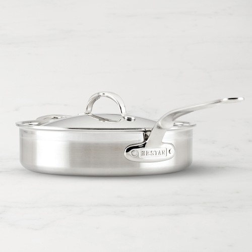 Hestan ProBond Professional Clad Stainless-Steel TITUM Nonstick Sauté Pan, 3 1/2-Qt.
