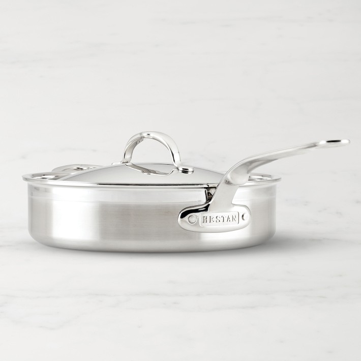 Hestan ProBond Professional Clad Stainless-Steel TITUM Nonstick Sauté Pan, 3 1/2-Qt.