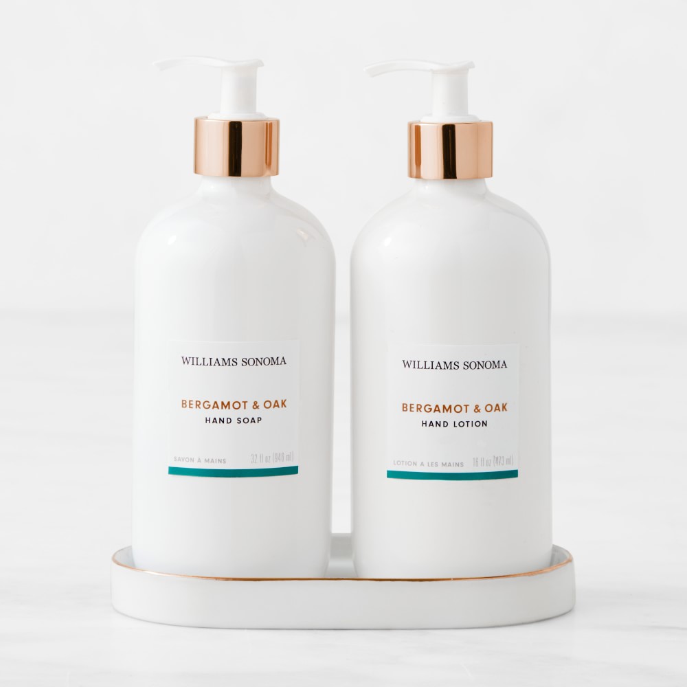 Home Fragrance 3-Piece Hand Soap & Lotion Set, Bergamot & Oak, Classic