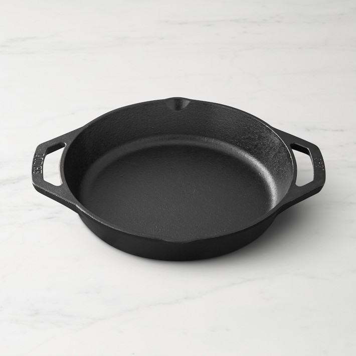 Lodge Seasoned Cast Iron Double-Handled Skillet, 10 1/4"