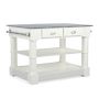 Barrelson Single Kitchen Island with Italian Basalt Top (49&quot;)