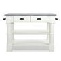 Barrelson Single Kitchen Island with Italian Basalt Top (49&quot;)