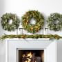 Jeff Leatham x Williams Sonoma Sonoma Winter Live Wreath &amp; Garland