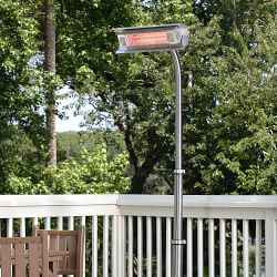 Stainless Steel Pole Mounted Infrared Patio Heater (22&quot;)