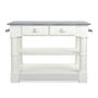 Barrelson Single Kitchen Island with Italian Basalt Top (49&quot;)