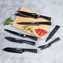 Cuisinart Black Metallic Knives, Set of 12