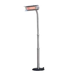 Stainless Steel Pole Mounted Infrared Patio Heater (22&quot;)