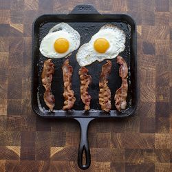Lodge Seasoned Square Cast Iron Griddle