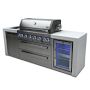 Mont Alpi 805 Deluxe Gas Grill Island with Fridge